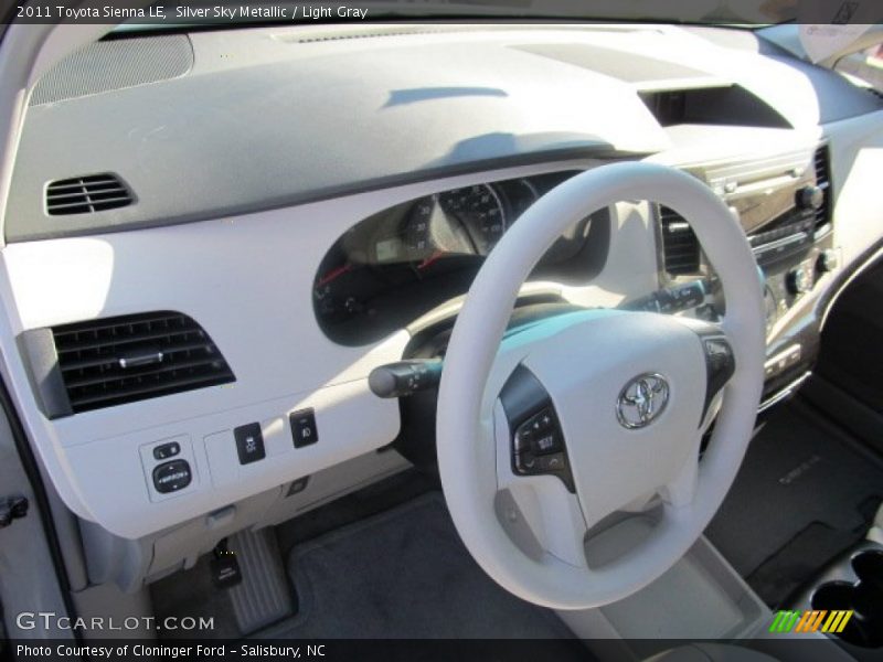 Silver Sky Metallic / Light Gray 2011 Toyota Sienna LE