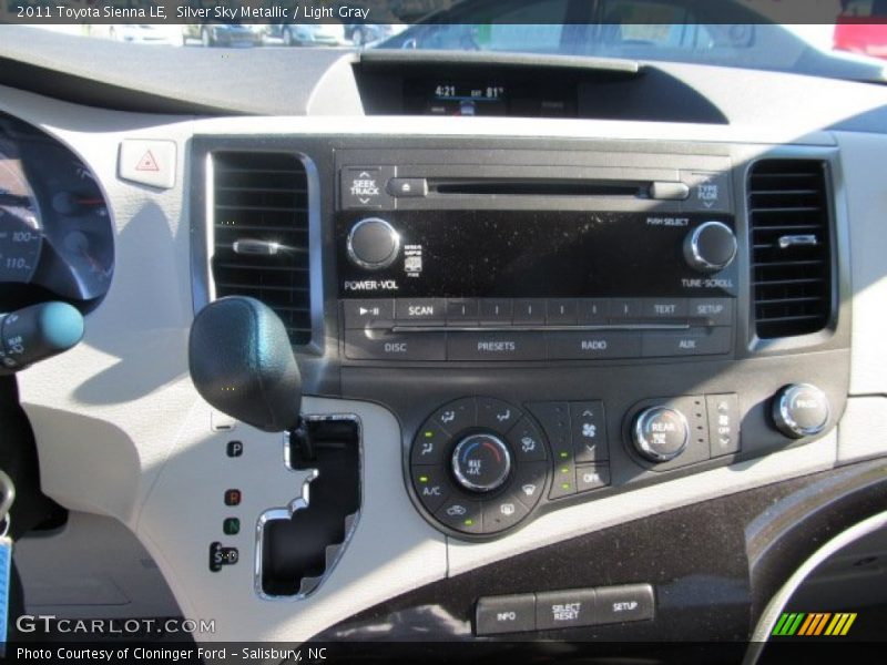 Silver Sky Metallic / Light Gray 2011 Toyota Sienna LE