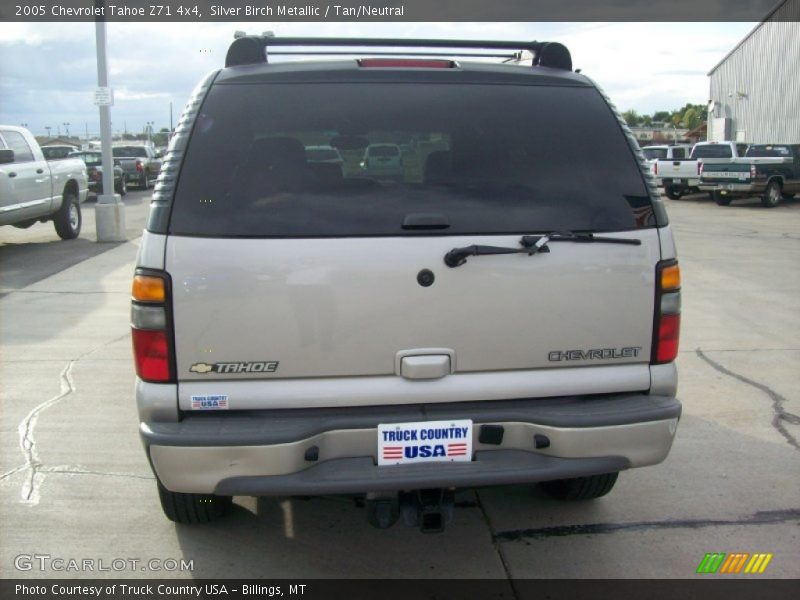 Silver Birch Metallic / Tan/Neutral 2005 Chevrolet Tahoe Z71 4x4