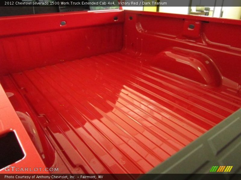 Victory Red / Dark Titanium 2012 Chevrolet Silverado 1500 Work Truck Extended Cab 4x4