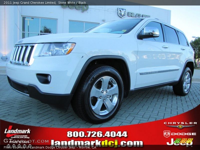 Stone White / Black 2011 Jeep Grand Cherokee Limited