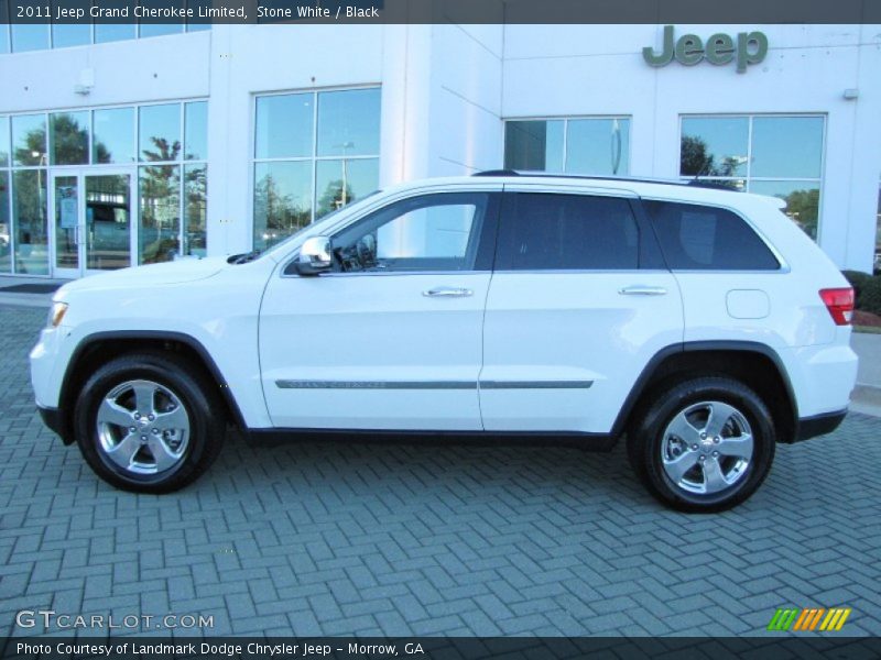 Stone White / Black 2011 Jeep Grand Cherokee Limited