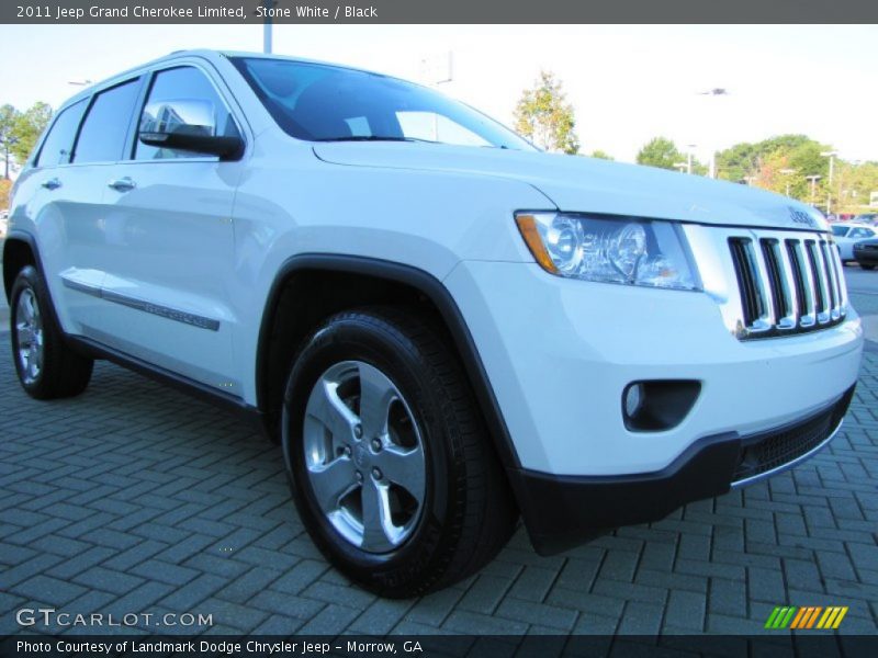 Stone White / Black 2011 Jeep Grand Cherokee Limited
