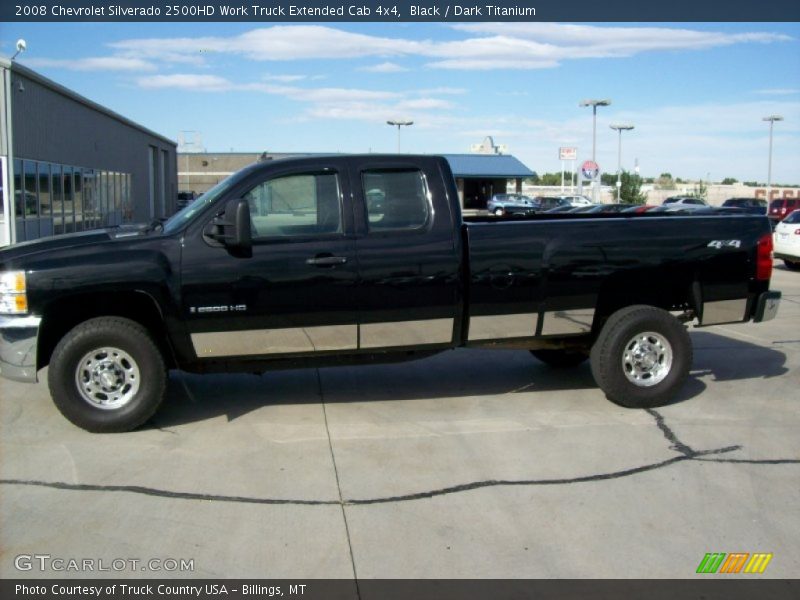 Black / Dark Titanium 2008 Chevrolet Silverado 2500HD Work Truck Extended Cab 4x4