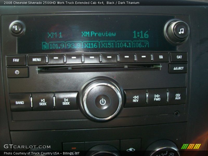 Black / Dark Titanium 2008 Chevrolet Silverado 2500HD Work Truck Extended Cab 4x4