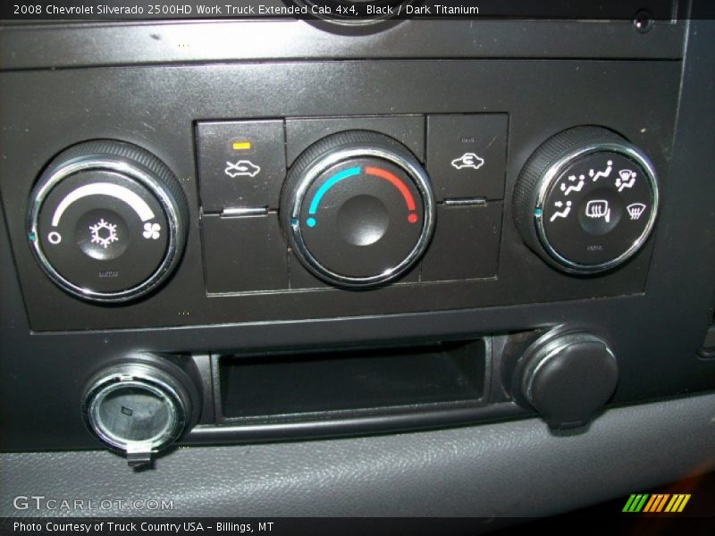 Black / Dark Titanium 2008 Chevrolet Silverado 2500HD Work Truck Extended Cab 4x4