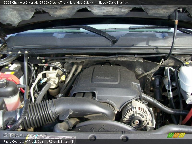 Black / Dark Titanium 2008 Chevrolet Silverado 2500HD Work Truck Extended Cab 4x4