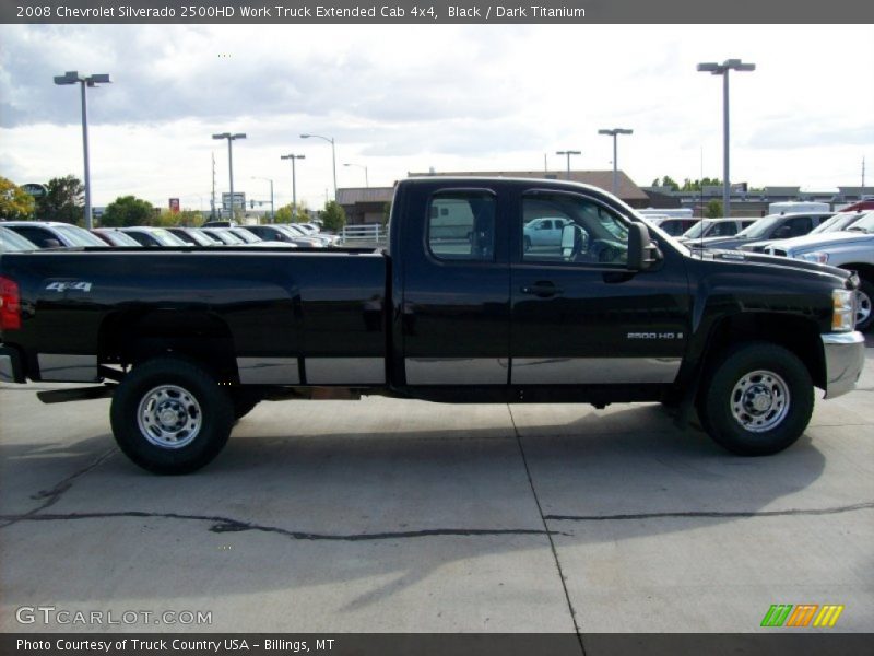 Black / Dark Titanium 2008 Chevrolet Silverado 2500HD Work Truck Extended Cab 4x4