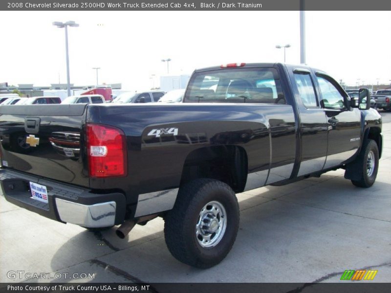 Black / Dark Titanium 2008 Chevrolet Silverado 2500HD Work Truck Extended Cab 4x4