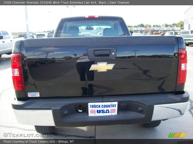 Black / Dark Titanium 2008 Chevrolet Silverado 2500HD Work Truck Extended Cab 4x4