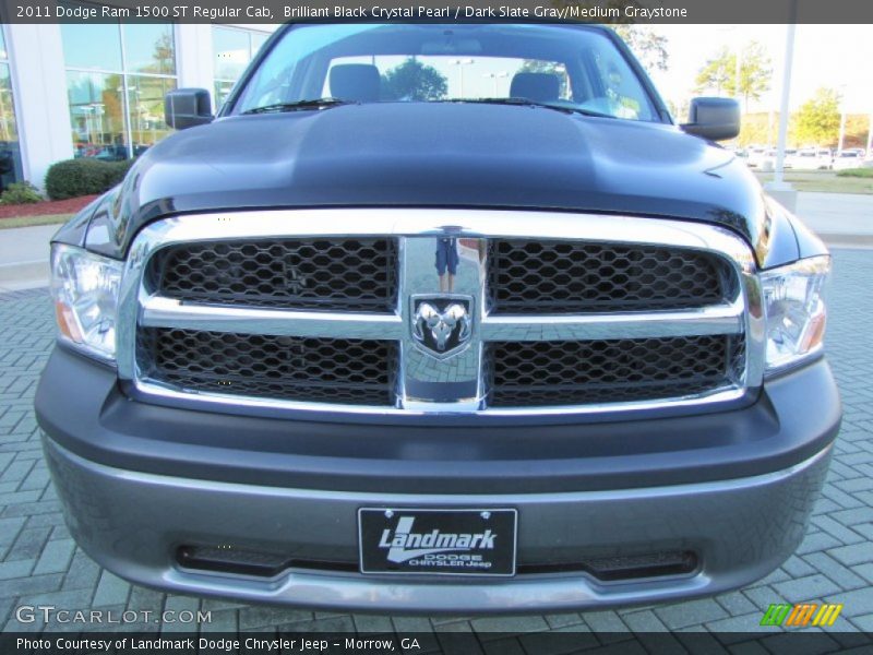 Brilliant Black Crystal Pearl / Dark Slate Gray/Medium Graystone 2011 Dodge Ram 1500 ST Regular Cab