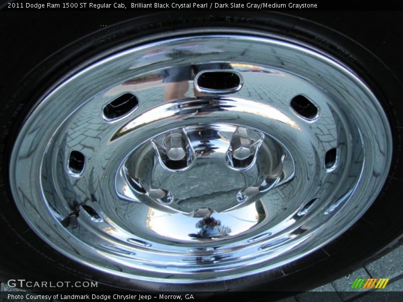Brilliant Black Crystal Pearl / Dark Slate Gray/Medium Graystone 2011 Dodge Ram 1500 ST Regular Cab