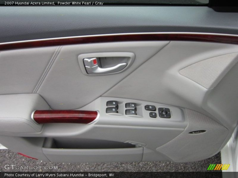 Powder White Pearl / Gray 2007 Hyundai Azera Limited