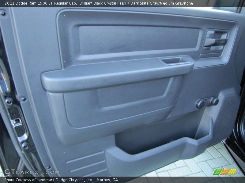 Brilliant Black Crystal Pearl / Dark Slate Gray/Medium Graystone 2011 Dodge Ram 1500 ST Regular Cab