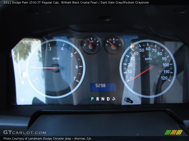 Brilliant Black Crystal Pearl / Dark Slate Gray/Medium Graystone 2011 Dodge Ram 1500 ST Regular Cab