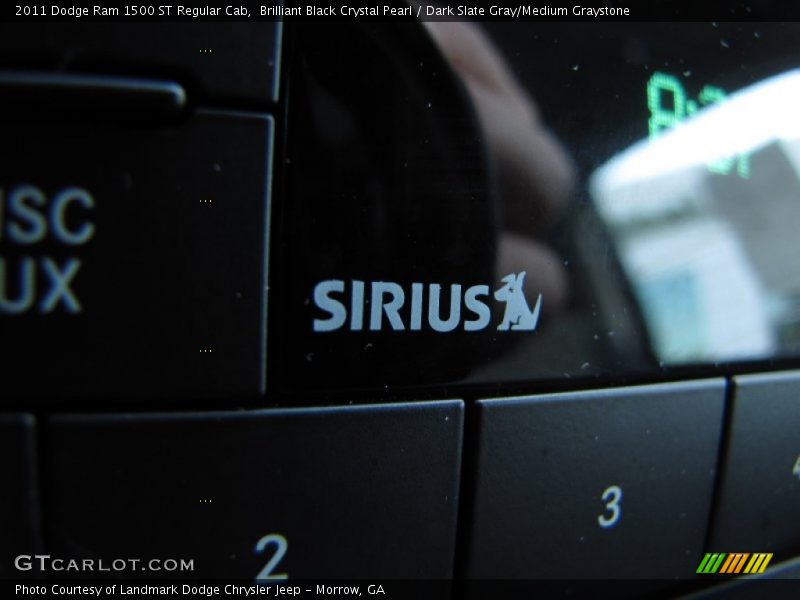 Brilliant Black Crystal Pearl / Dark Slate Gray/Medium Graystone 2011 Dodge Ram 1500 ST Regular Cab