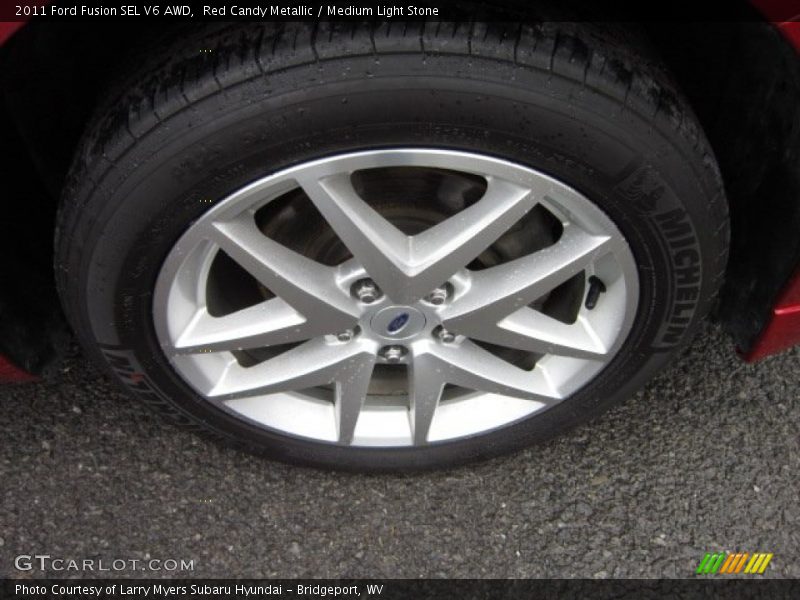 Red Candy Metallic / Medium Light Stone 2011 Ford Fusion SEL V6 AWD