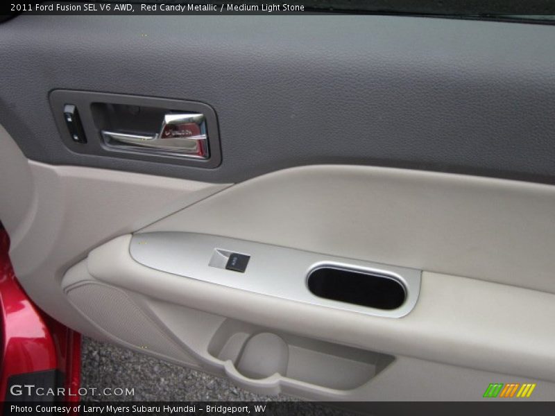 Red Candy Metallic / Medium Light Stone 2011 Ford Fusion SEL V6 AWD