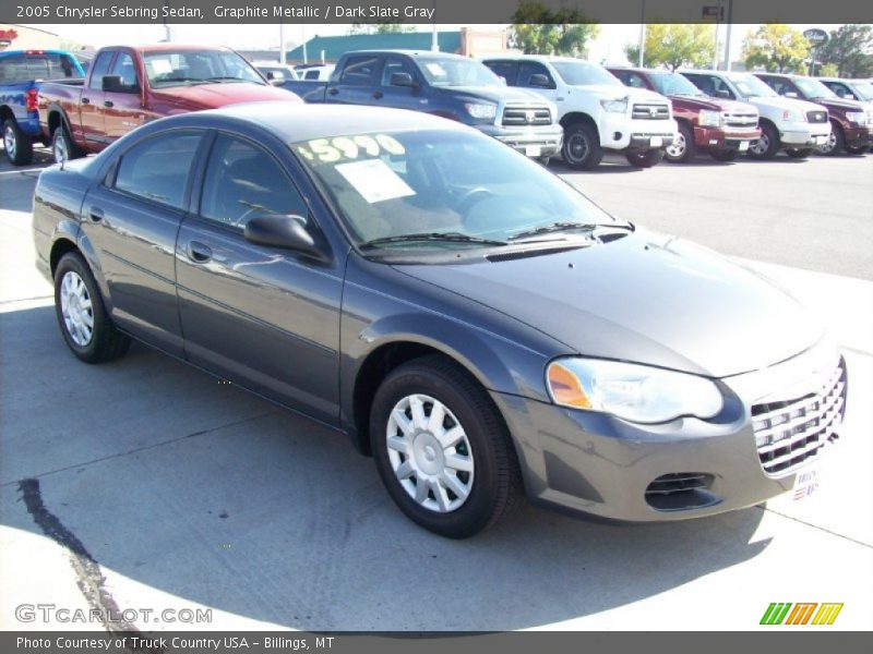 Graphite Metallic / Dark Slate Gray 2005 Chrysler Sebring Sedan