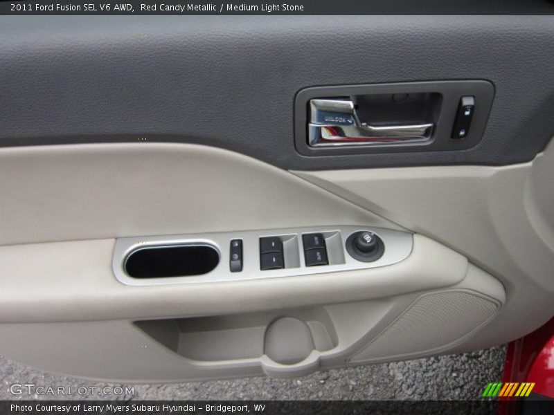 Red Candy Metallic / Medium Light Stone 2011 Ford Fusion SEL V6 AWD
