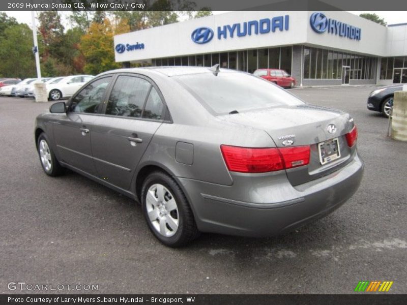 Willow Gray / Gray 2009 Hyundai Sonata GLS