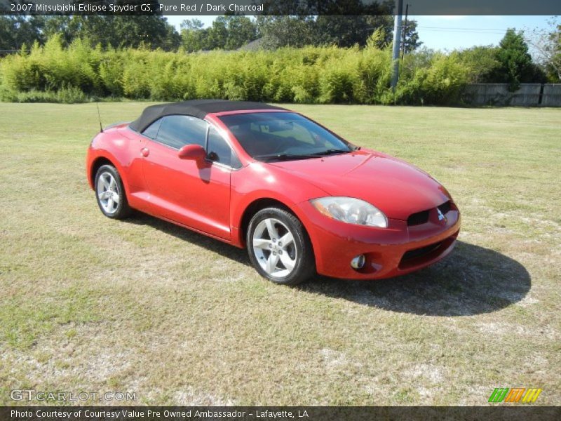 Pure Red / Dark Charcoal 2007 Mitsubishi Eclipse Spyder GS