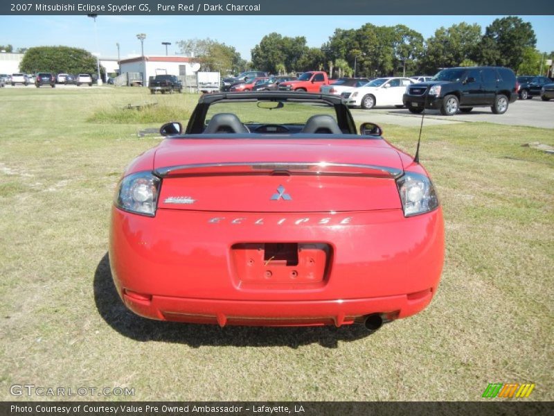 Pure Red / Dark Charcoal 2007 Mitsubishi Eclipse Spyder GS