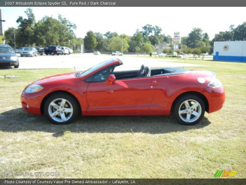 Pure Red / Dark Charcoal 2007 Mitsubishi Eclipse Spyder GS