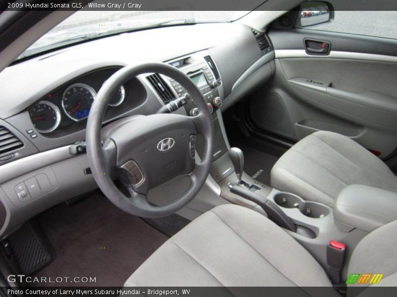 Willow Gray / Gray 2009 Hyundai Sonata GLS