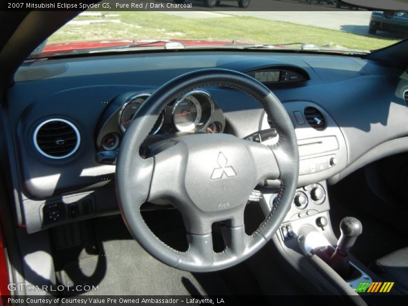 Pure Red / Dark Charcoal 2007 Mitsubishi Eclipse Spyder GS