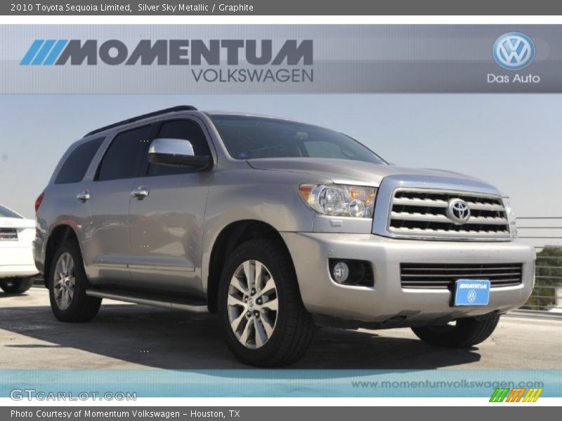 Silver Sky Metallic / Graphite 2010 Toyota Sequoia Limited
