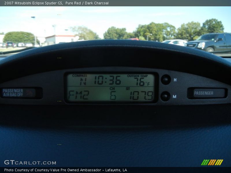 Pure Red / Dark Charcoal 2007 Mitsubishi Eclipse Spyder GS