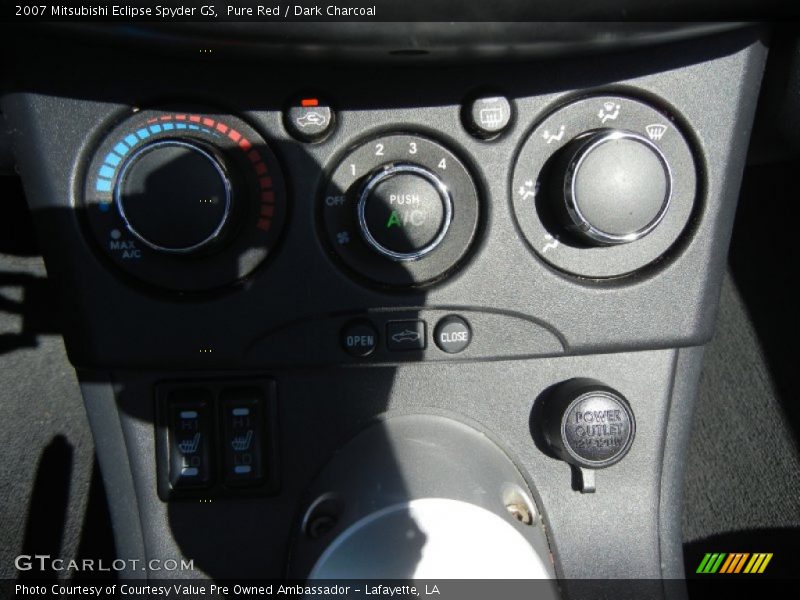 Pure Red / Dark Charcoal 2007 Mitsubishi Eclipse Spyder GS