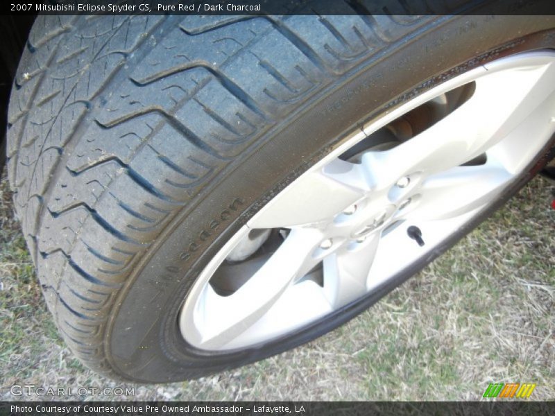 Pure Red / Dark Charcoal 2007 Mitsubishi Eclipse Spyder GS