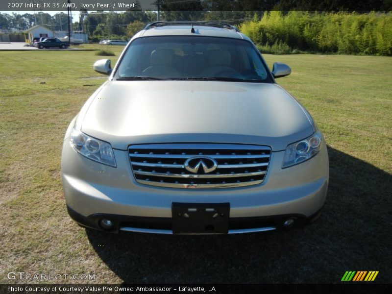 Ivory Pearl / Wheat 2007 Infiniti FX 35 AWD