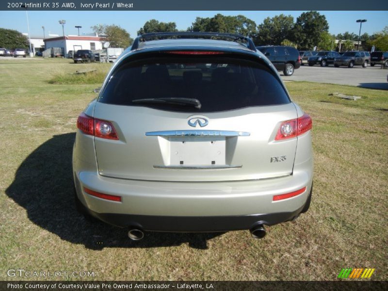 Ivory Pearl / Wheat 2007 Infiniti FX 35 AWD
