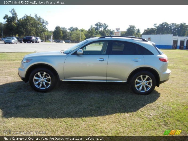 Ivory Pearl / Wheat 2007 Infiniti FX 35 AWD