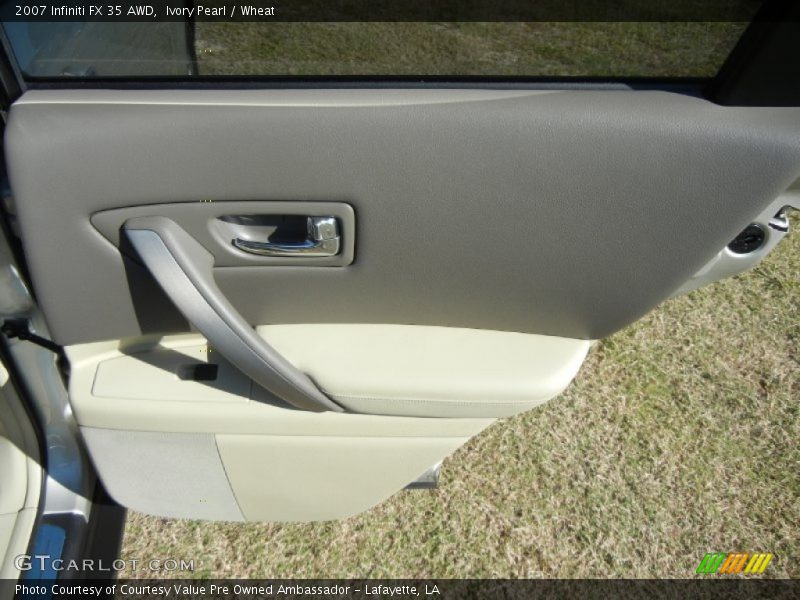 Ivory Pearl / Wheat 2007 Infiniti FX 35 AWD