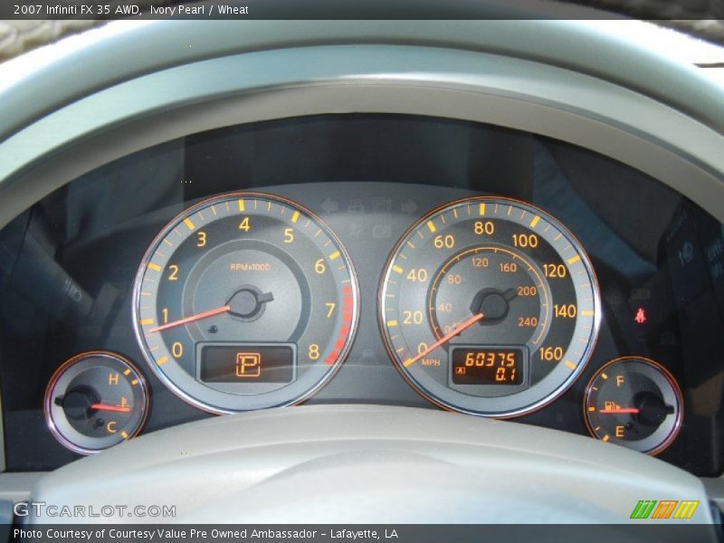 Ivory Pearl / Wheat 2007 Infiniti FX 35 AWD