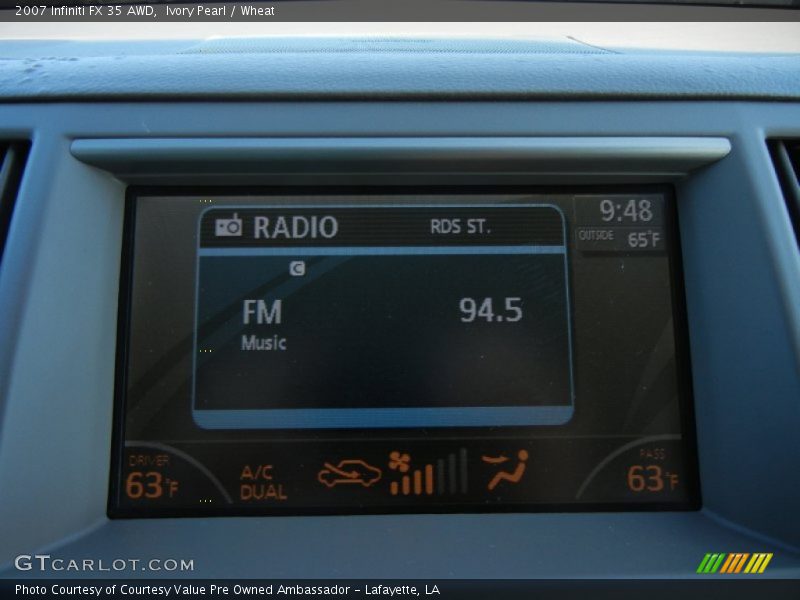Ivory Pearl / Wheat 2007 Infiniti FX 35 AWD