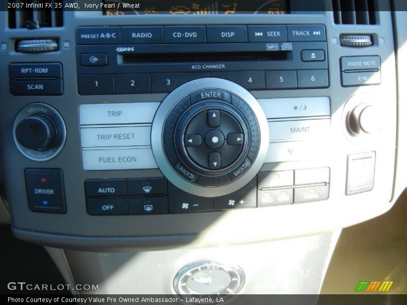 Ivory Pearl / Wheat 2007 Infiniti FX 35 AWD