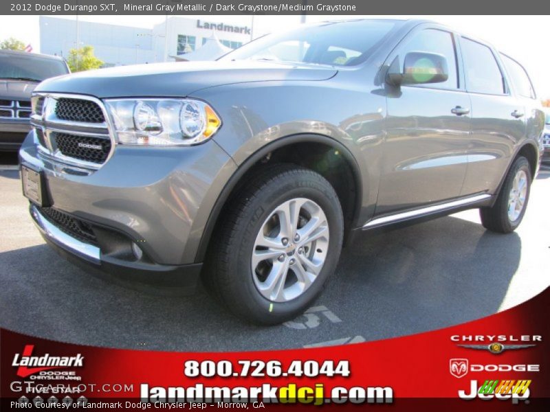 Mineral Gray Metallic / Dark Graystone/Medium Graystone 2012 Dodge Durango SXT