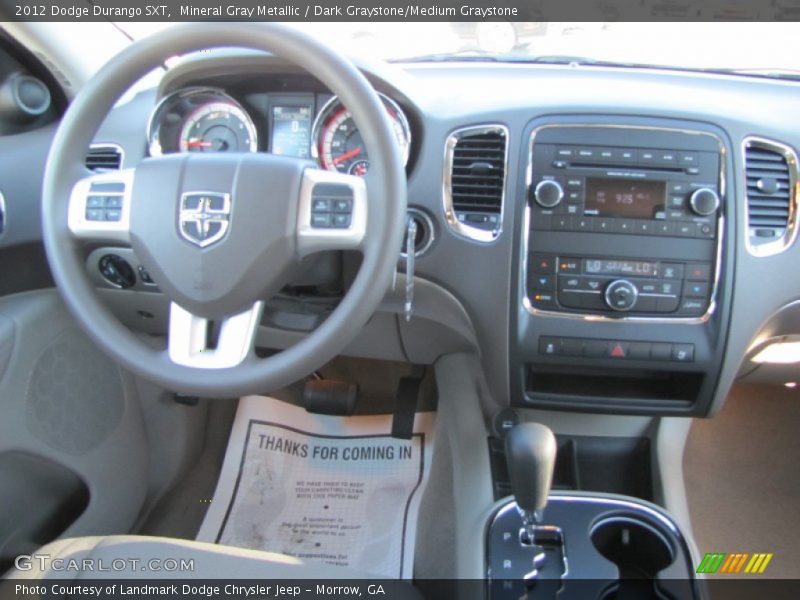 Mineral Gray Metallic / Dark Graystone/Medium Graystone 2012 Dodge Durango SXT