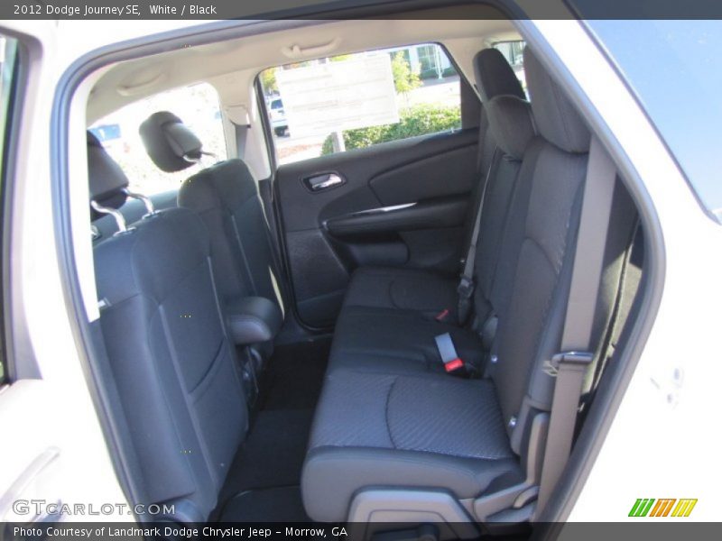 White / Black 2012 Dodge Journey SE