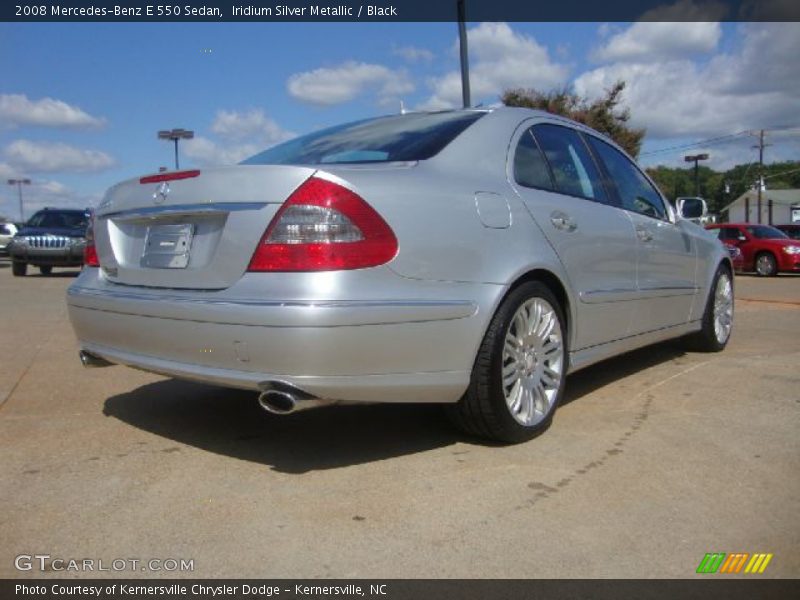 Iridium Silver Metallic / Black 2008 Mercedes-Benz E 550 Sedan