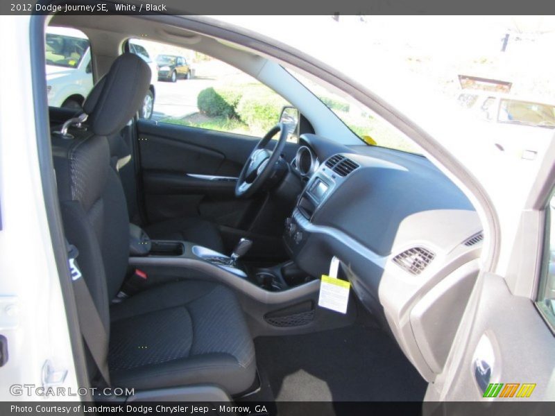 White / Black 2012 Dodge Journey SE