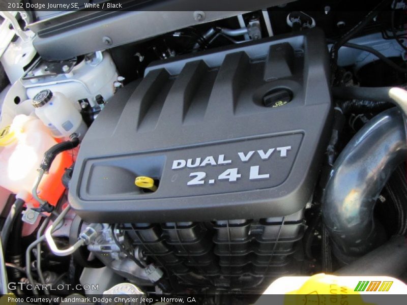 White / Black 2012 Dodge Journey SE