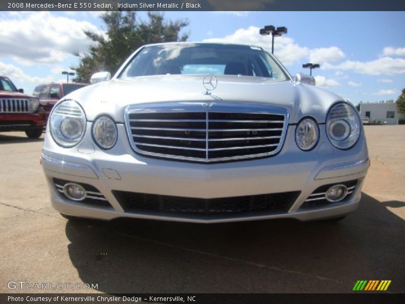 Iridium Silver Metallic / Black 2008 Mercedes-Benz E 550 Sedan