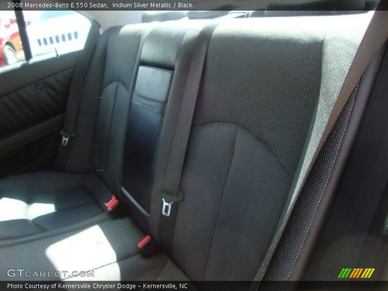 Iridium Silver Metallic / Black 2008 Mercedes-Benz E 550 Sedan