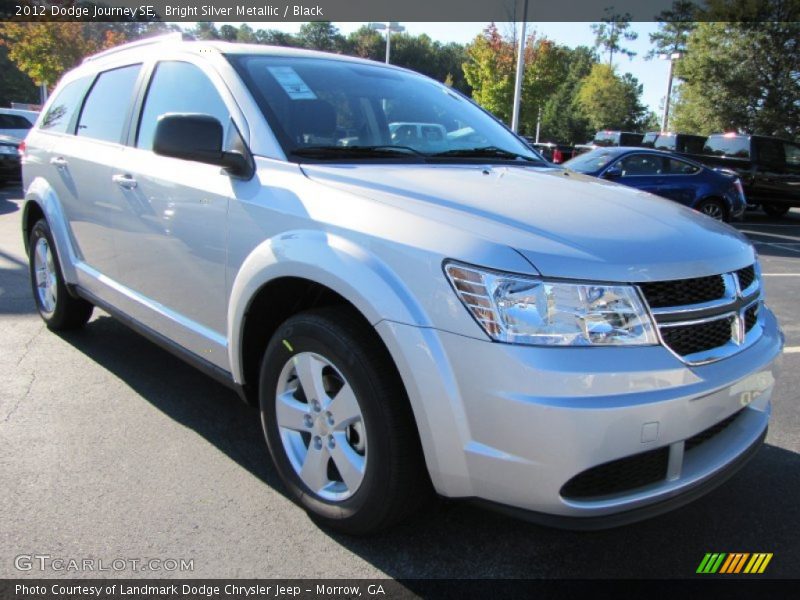 Bright Silver Metallic / Black 2012 Dodge Journey SE